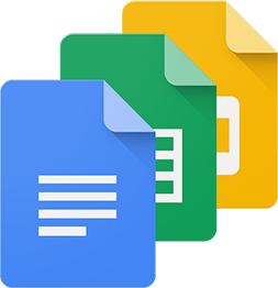 Google Docs, Slides and Sheets